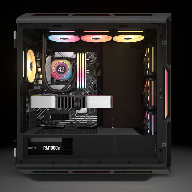 Corsair RMe Series RM1000e 80 PLUS Gold power supply, modular, ATX 3.1, PCIe 5.1 - 1,000 watts, black image number 12