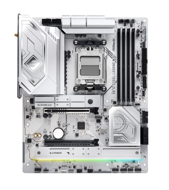 ASRock X870 Steel Legend WiFi Mainboard, Sockel AM5, AMD X870, ATX, DDR5 image number 3