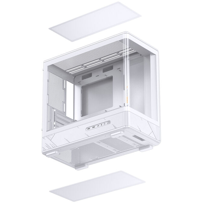 Jonsbo D200 PC Case, Mini Tower, mATX, Tempered Glass - white image number 17