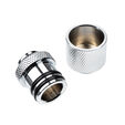 Alphacool ES D-Plug, 20-35mm, G1/4 male thread to G1/4 male thread - chrome image number null