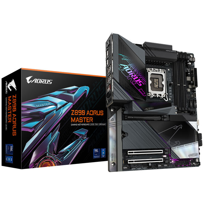 GIGABYTE Z890 AORUS Master Motherboard, Socket LGA 1851, Intel Z890, ATX, DDR5 image number 0