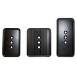 Asetek SimSports Forte Pedal Face Plates, Pedal Surface, for Forte Pedal Set, Aluminium - Set of 3 image number null