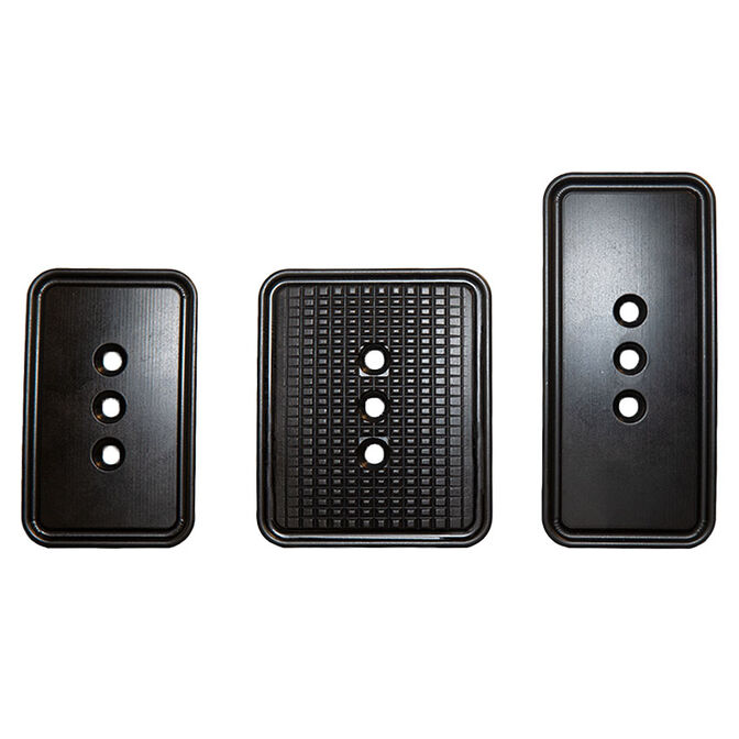 Asetek SimSports Forte Pedal Face Plates, Pedal Surface, for Forte Pedal Set, Aluminium - Set of 3 image number 0