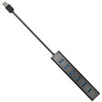 AXAGON HUE-SA7BP USB-A-Hub, 7x USB 3.0, 1x Micro-USB - 400 mm Cable, Power Supply image number null