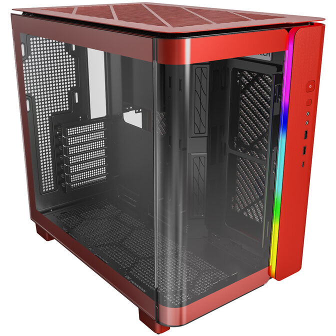 Montech KING 95 Midi-Tower, Tempered Glass, ARGB - rot image number 1