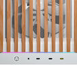 Corsair FRAME 5000D Wood RS PC-Geh&auml;use, Midi-Tower, E-ATX, Tempered Glass - inklusive 3x L&uuml;fter, wei&szlig;, Holz image number null