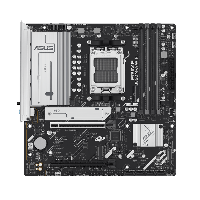 ASUS PRIME B850M-A WiFi Mainboard, Sockel AM5, AMD B850, ATX, DDR5 image number 1