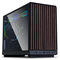 Lian Li DAN Cases A3-mATX Wood Edition PC-Geh&auml;use, Tempered Glass, Micro-ATX - Walnuss, schwarz