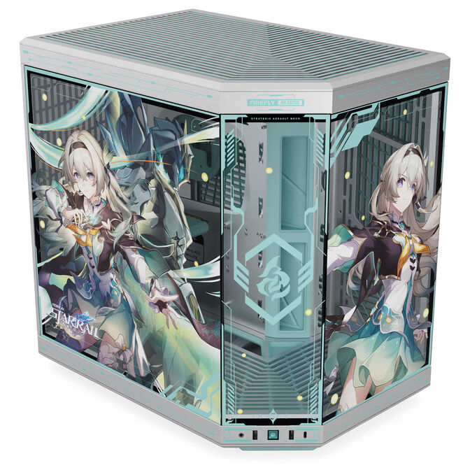 HYTE Y70 Firefly Japan Edition PC-Geh&auml;use, Midi-Tower, E-ATX Tempered Glass  - silber image number 1