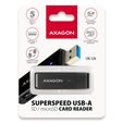 AXAGON CRE-S2N Card reader USB-A 3.2 Gen 1, SD, microSD - black image number null