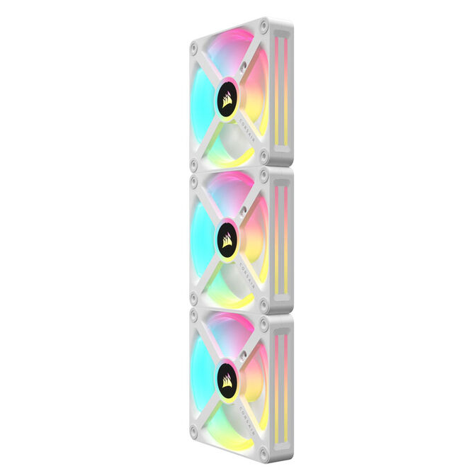Corsair iCUE LINK QX120 RGB Series, PWM L&uuml;fter, 3er Pack inkl. RGB-Controller - 120mm, wei&szlig;, Starter image number 6