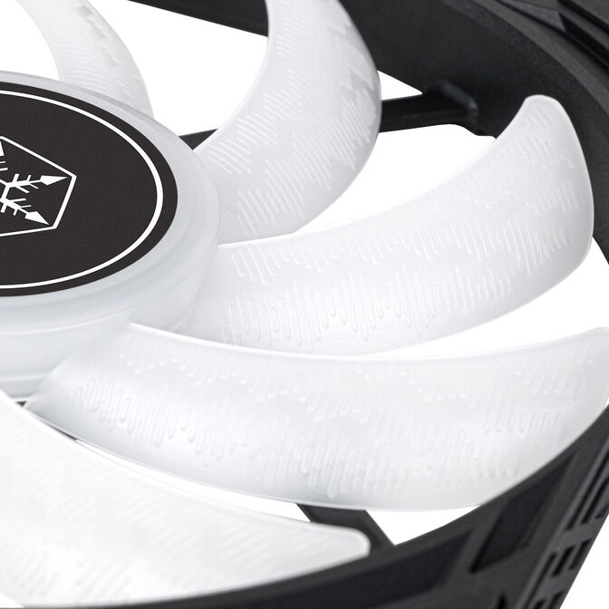 SilverStone SST-AS140B-ARGB Air Slimmer 140 PWM Fan - black image number 5