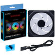 Lian Li UNI FAN SL-INF 140 ARGB Reverse Blade PWM L&uuml;fter, 3er Pack - 140mm, schwarz + 1x UNI FAN SL-INF 140 ARGB PWM L&uuml;fter - 140mm image number null