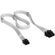 Corsair Premium Sleeved 6+2-Pin-PCIe-Kabel, f&uuml;r Typ-5-Netzteil - wei&szlig; image number null