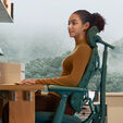 LiberNovo Omni ergonomic chair, active backrest, massage - green image number null