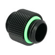 Barrow adapter straight G1/4 inch female to G1/4 inch female, 10mm - black image number null