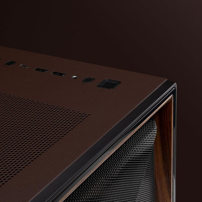 Antec Flux Pro Noctua Edition PC-Geh&auml;use, Midi-Tower, E-ATX, Tempered Glass - braun/schwarz image number 6