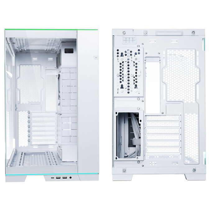 Lian Li O11 Dynamic EVO RGB PC Case Bundle + HydroShift II LCD-S 360TL AiO - White image number 6