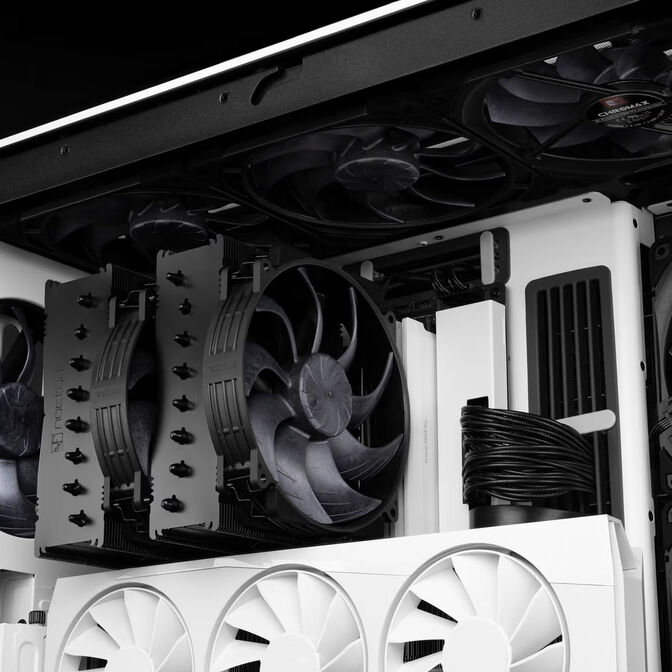 Noctua NF-A14X25r G2 PWM Sx2-PP chromax.black L&uuml;fter, LCP - schwarz, 140mm, 2er-Pack image number 5