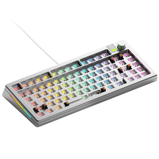 Glorious GMMK 3 Pro 75% Custom Gaming Keyboard - Barebone, ANSI Layout, Silver image number 0