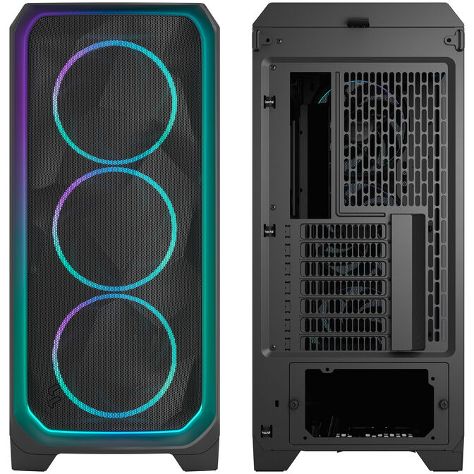 Fractal Design Meshify 3 Ambience Pro RGB TG Light PC Case, Mid Tower, E-ATX, - black image number 10