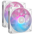 CORSAIR iCUE LINK RX140 MAX RGB PWM L&uuml;fter - 2er-Pack, 140mm, wei&szlig; image number null