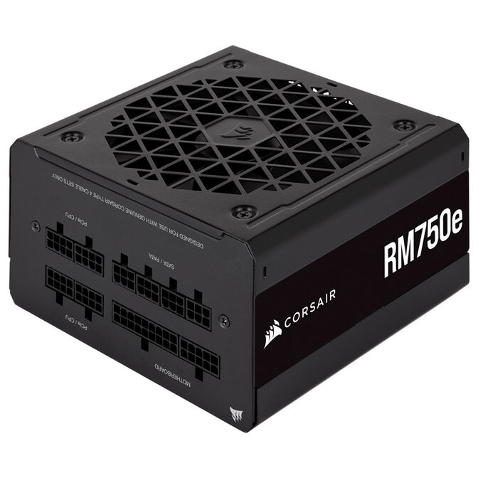 Corsair RMe Series RM750e Power Supply 80 PLUS Gold, ATX 3.0, PCIe 5.0 - 750 Watt, black image number 1