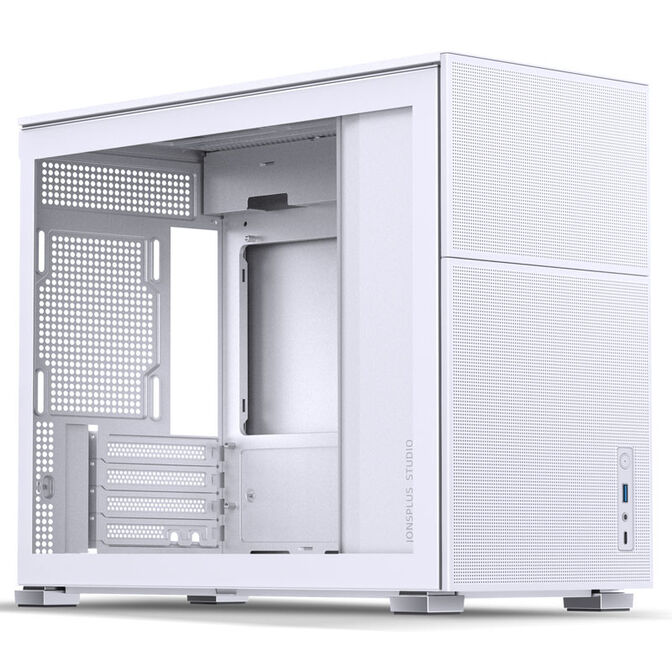 Jonsbo D31 MESH Micro-ATX Case, Tempered Glass - white image number 0