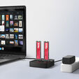 AXAGON ADSA-M2C22L M.2-Dockingstation, USB-C 20Gbps, 2x M.2, Klonfunktion - schwarz image number null