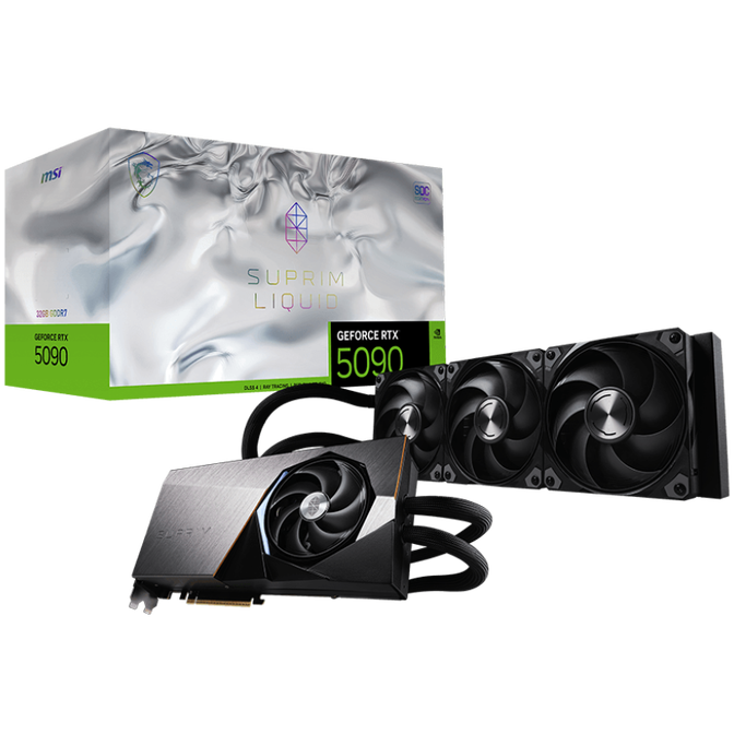 MSI GeForce RTX 5090 32G Suprim Liquid SOC, 32768 MB GDDR7 image number 0