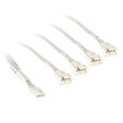 Kolink 1-4 PWM Fan Splitter Cable - 35cm, braided, white image number null