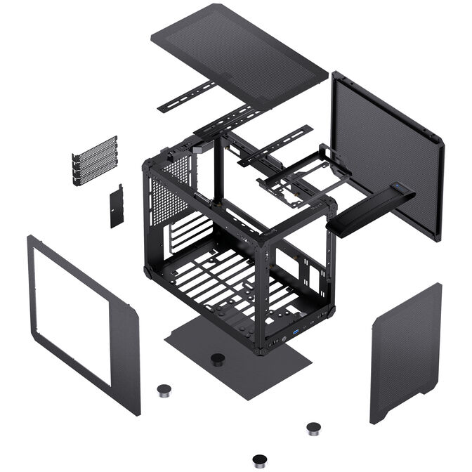 Jonsbo C6 MAX PC-Geh&auml;use, Mini-Geh&auml;use, Micro-ATX, Tempered Glass - schwarz image number 17