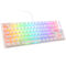 Ducky One 3 Aura White TKL Gaming Keyboard, RGB LED - MX-Silent-Red