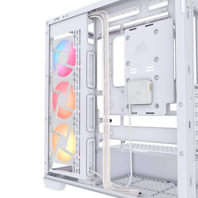 Corsair 3500X LX-R PC-Geh&auml;use, Midi-Tower, E-ATX, RGB, Tempered Glass - wei&szlig; image number 12