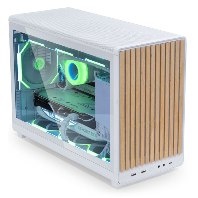 Lian Li DAN Cases A3-mATX Linkes Seitenteil aus Tempered Glass - wei&szlig; image number 3