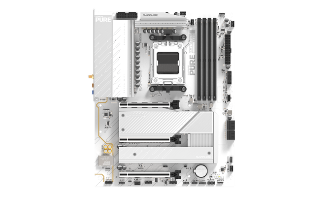 Sapphire Pure B850A WiFi7 Mainboard, AMD B850, Sockel AM5, DDR5 image number 3