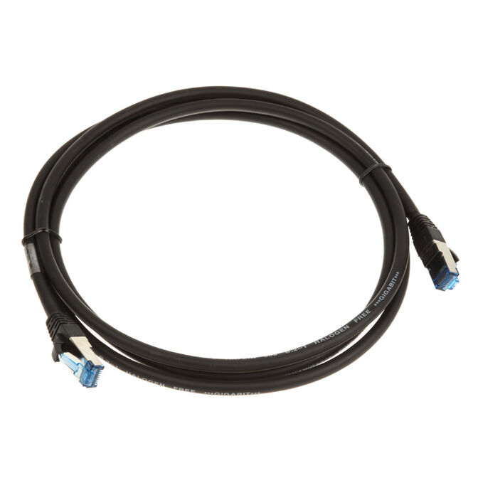 InLine Patchkabel Cat.6A, S/FTP (PiMf), 500MHz, schwarz - 2m image number 1