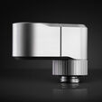 EK Water Blocks EK-Quantum Torque G1/4 inch double extension offset MF 28 - Satin Titanium image number null