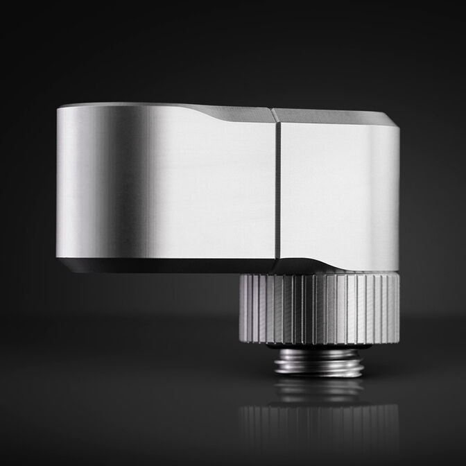EK Water Blocks EK-Quantum Torque G1/4 inch double extension offset MF 28 - Satin Titanium image number 3