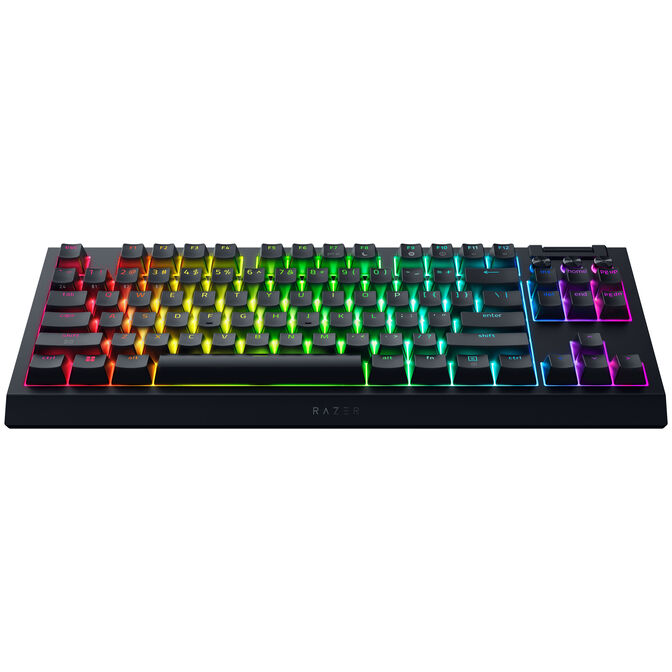 Razer BlackWidow V4 Tenkeyless HyperSpeed kabellose Gaming-Tastatur, RGB - Orange Taktile Switches, ISO (DE) image number 3