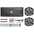 Noctua NF-A14X25r G2 PWM Sx2-PP chromax.black L&uuml;fter, LCP - schwarz, 140mm, 2er-Pack image number null