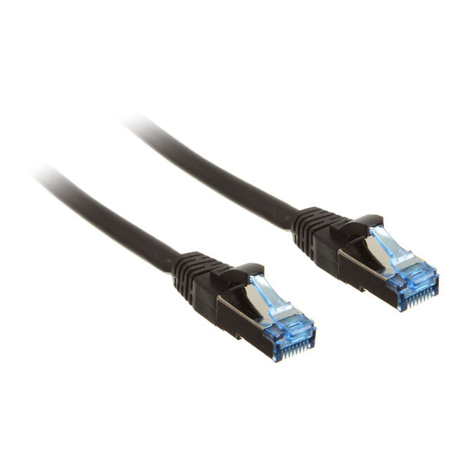 InLine Patchkabel Cat.6A, S/FTP (PiMf), 500MHz, schwarz - 2m image number 0