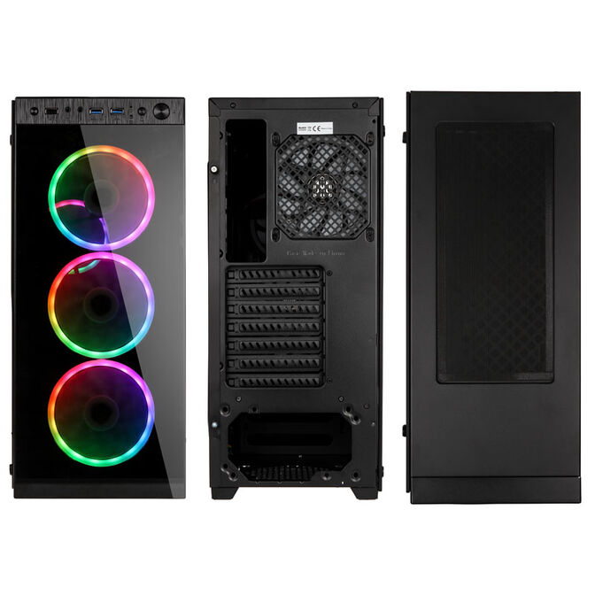 Kolink Horizon RGB Mid Tower, Tempered Glass - Black image number 3