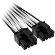 Corsair Premium Sleeved 12+4 Pin PCIe Gen5 12VHPWR 600W - schwarz/wei&szlig; image number null