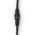 Glorious GMMK Coiled Cable Phantom Black, Spiral Keyboard Cable, USB-C/USB-A - Black image number null