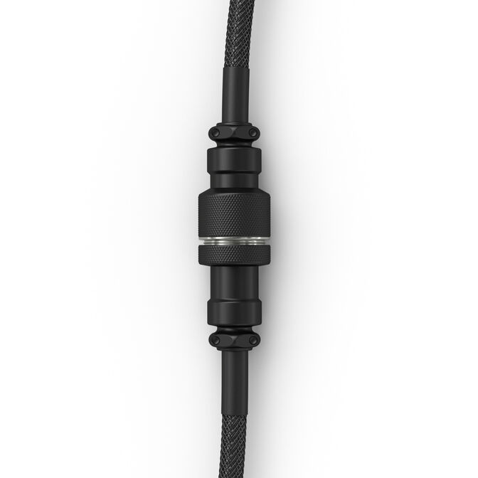 Glorious GMMK Coiled Cable Phantom Black, Spiral Keyboard Cable, USB-C/USB-A - Black image number 2