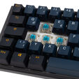 Ducky One 3 Pro Mini Nazca Line Gaming Keyboard, Mechanical, 8,000 Hz, Hot Swap, RGB - Cherry MX2A Blue, ISO (DE) image number null