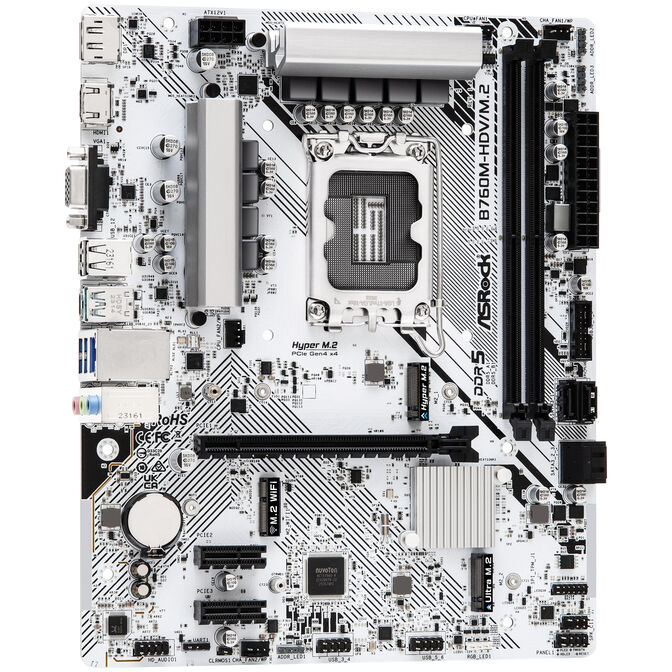 ASRock B760M-HDV/M.2, Intel B760 motherboard - Socket 1700, DDR5 image number 1