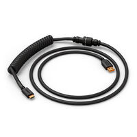 Glorious GMMK Coiled Cable Phantom Black, Spiral Keyboard Cable, USB-C/USB-A - Black