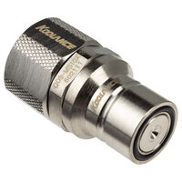 Koolance QD3 Schnellverschluss gerade m&auml;nnlich auf 13/10mm - no-spill, silber